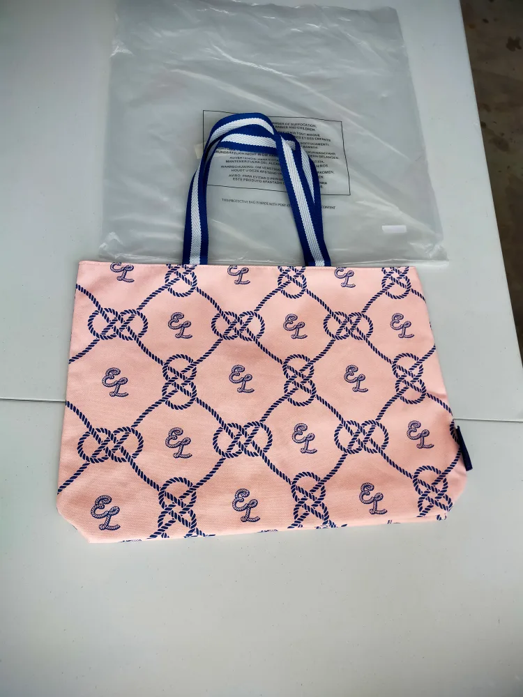 Elizabeth Locke Pink Tote Bag thumbnail