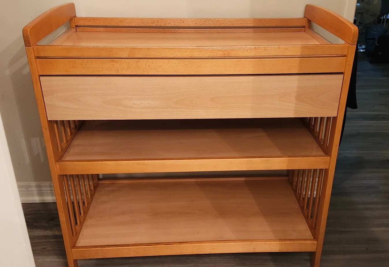 Wooden Changing Table with Storage thumbnail