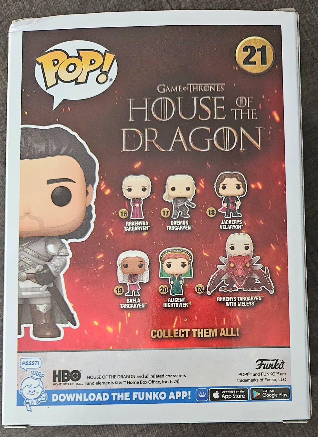 Funko Pop Ser Criston Cole #21 House of Dragon Never Opened image indicator(4)