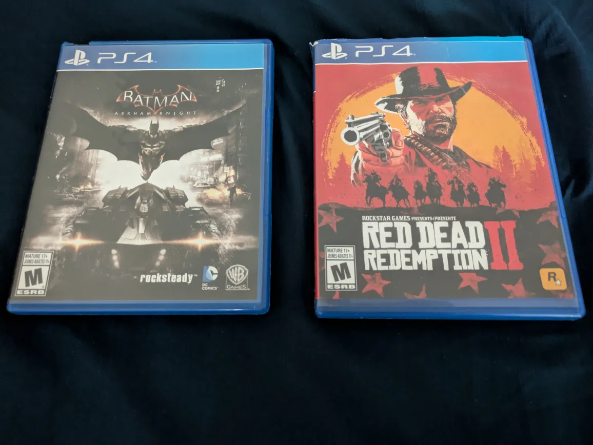 Red Dead Redemption 2 & Batman Arkham Knight - PS4 Games thumbnail