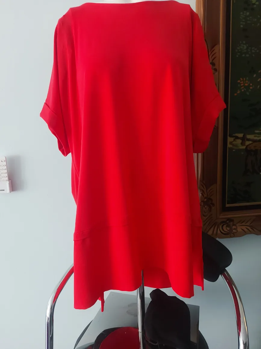 Calvin Klein Red Tunic Top thumbnail