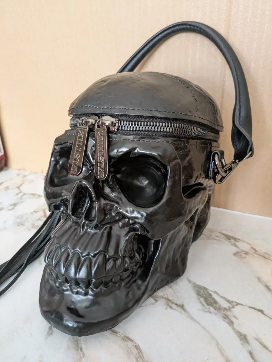 Killstar Skull Handbag  , Goth Girl Purse . image indicator(2)
