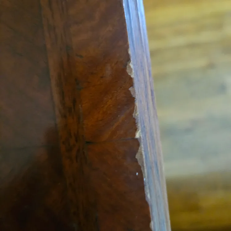 Antique Wood Ooak Side Table image indicator(5)