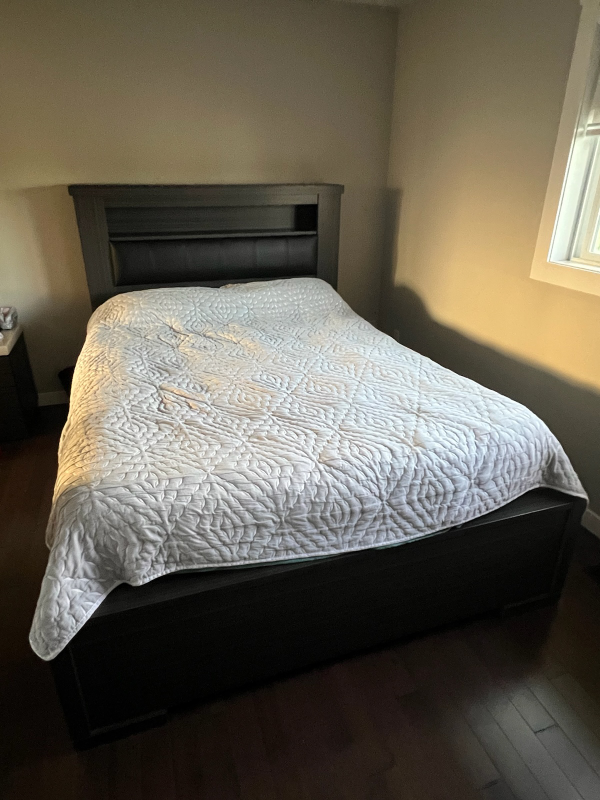 Bedroom Set - Nightstand, Dresser, Bed Frame, mattress  PLUS