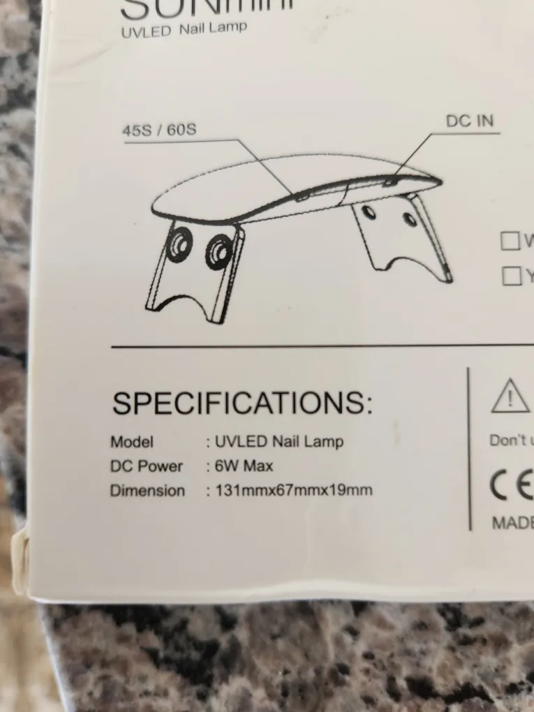 SUNmini UVLED Nail Lamp - New in Box! image indicator(3)