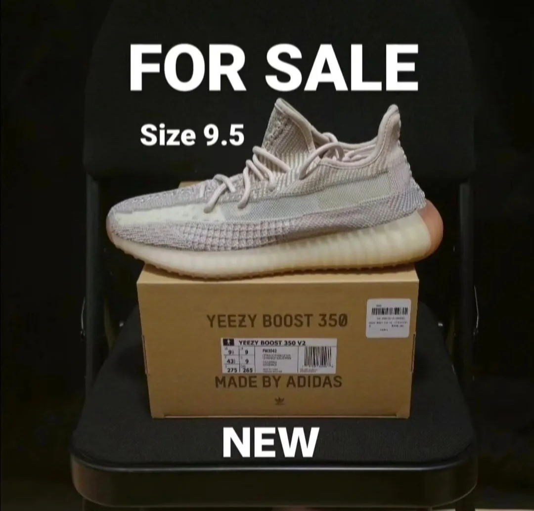 Adidas Yeezy 350 V2 Citrin (NON-REFLECTIVE) size 9.5 thumbnail