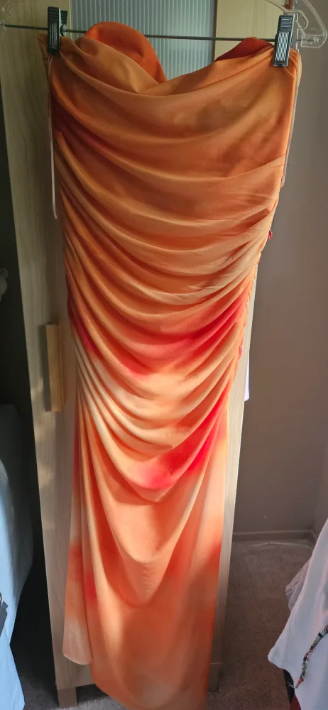 Zara Orange Dress - Size L thumbnail