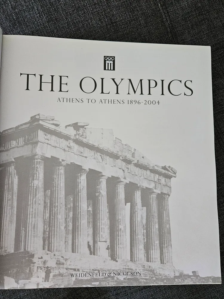 The Olympics: Athens to Athens 1896-2004 Hardcover Book thumbnail