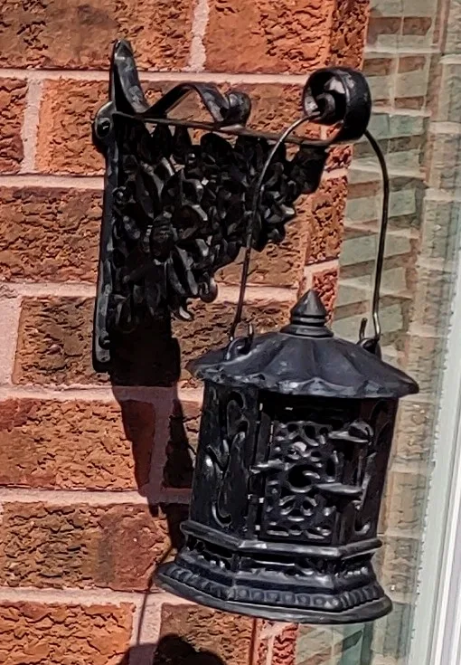Outdoor Cast Iron Lantern & Wall Mount thumbnail