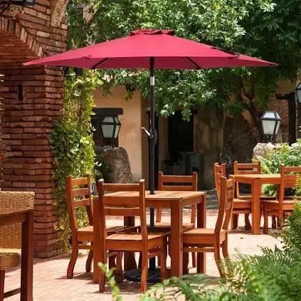 9Ft Red Patio Umbrella thumbnail