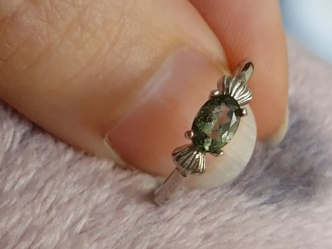 Resizable Moldavite Ring image indicator(2)