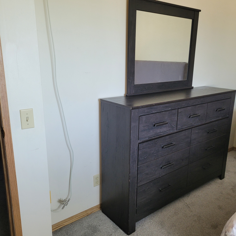 Dark Wood Dining Set, Dresser, Nightstands, Tallboy & Sofa