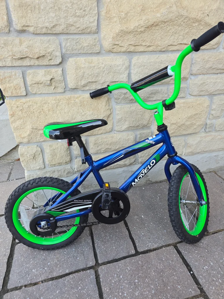 Movelo Rush Kids' Bike - Blue & Green thumbnail