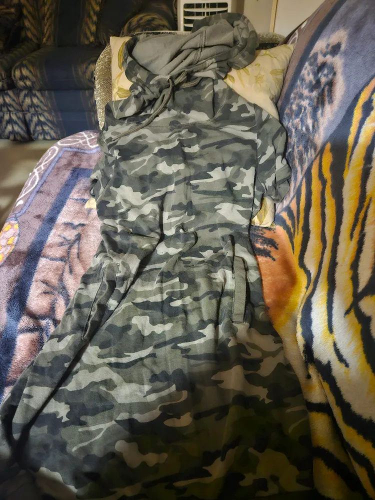 Sorge Camo Hoodie Dress - Size M/M thumbnail