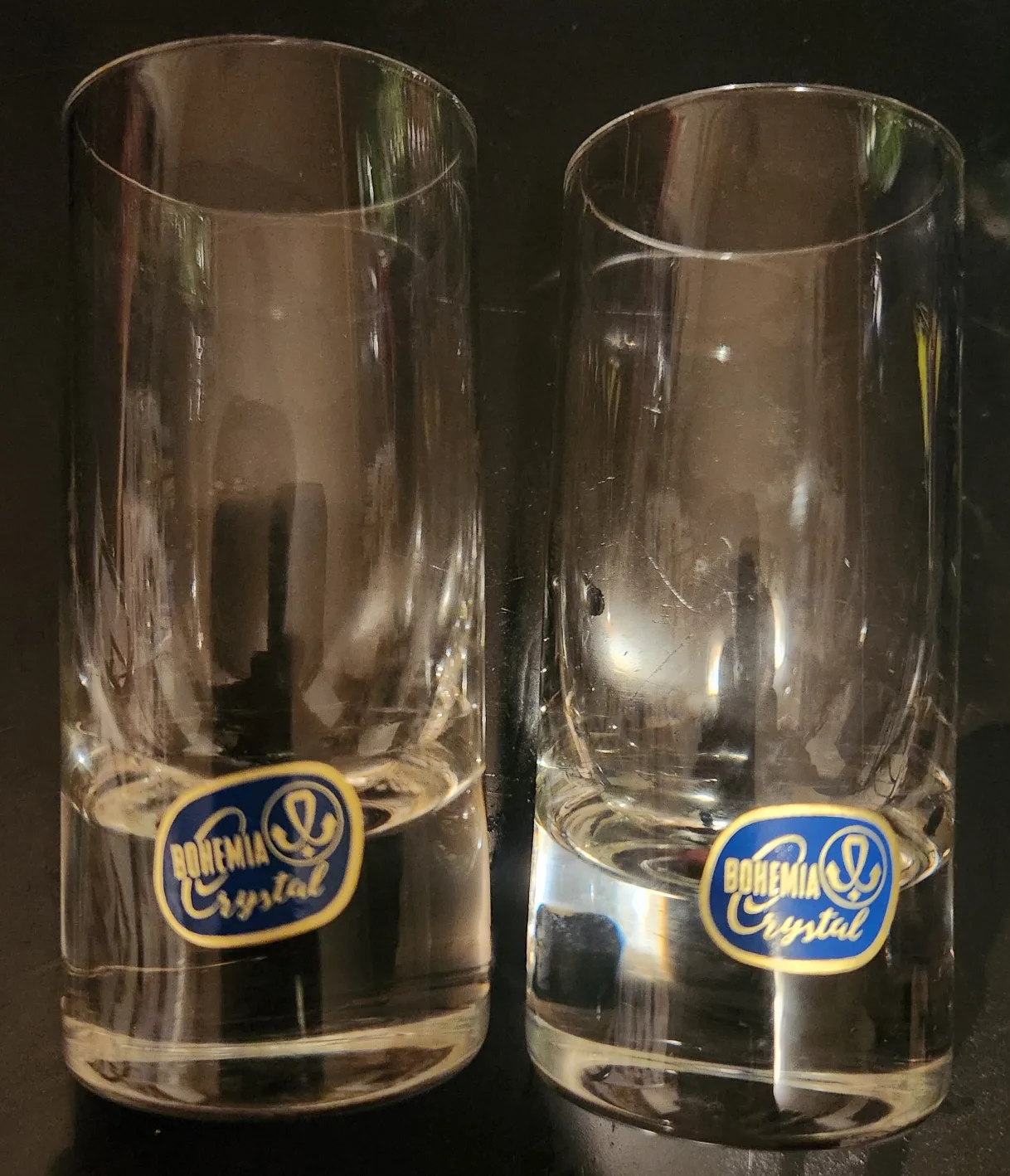 Genuine Crystal tall shot glasses thumbnail