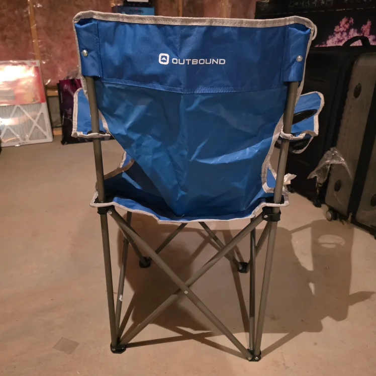 Outbound Deluxe Folding Camp Chair - Blue image indicator(3)