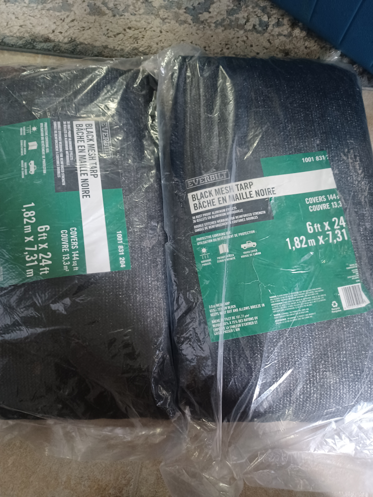 Everbilt Black Mesh Tarp 6 ft x 24 ft - photo 2