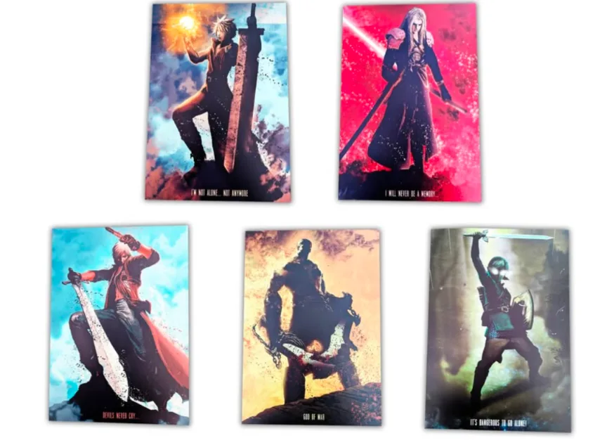 Metal Magnetic Displate Video Game Character Art $40 each thumbnail