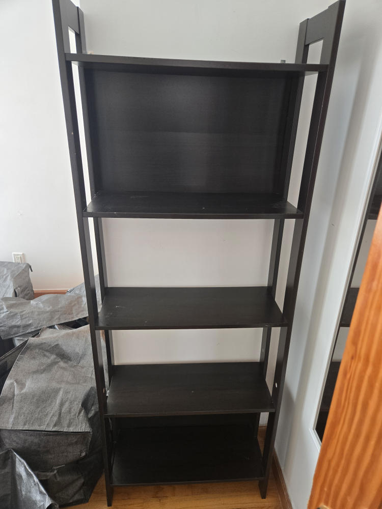 🧡 Dark Brown Ladder Shelf