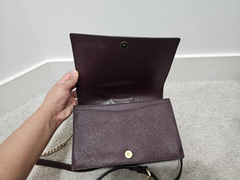 Authentic Michael Kors Brown Studded Crossbody Bag image indicator(3)