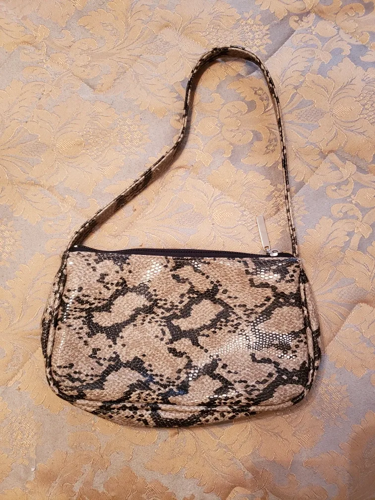 Snakeskin Print Shoulder Bag thumbnail