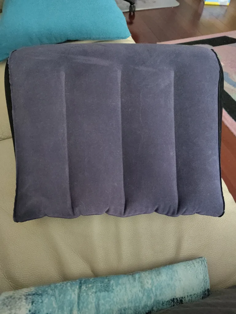 Inflatable Travel Pillow - Blue thumbnail