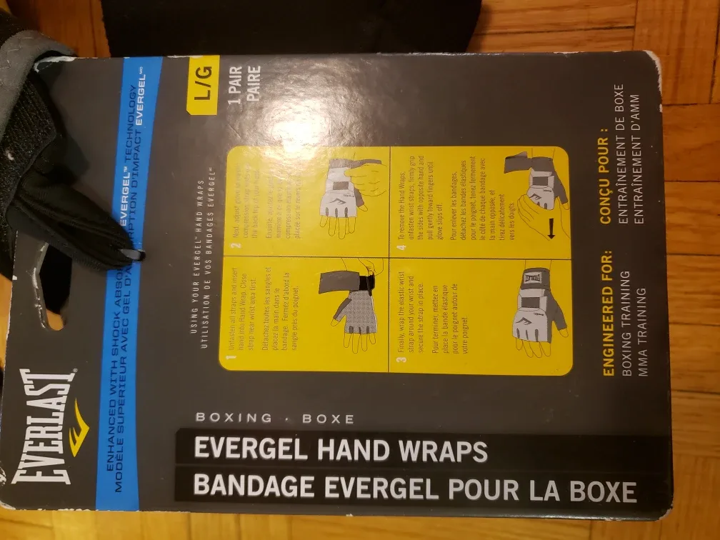 Everlast Evergel Hand Wraps, Size L/G 🇨🇦 image indicator(4)