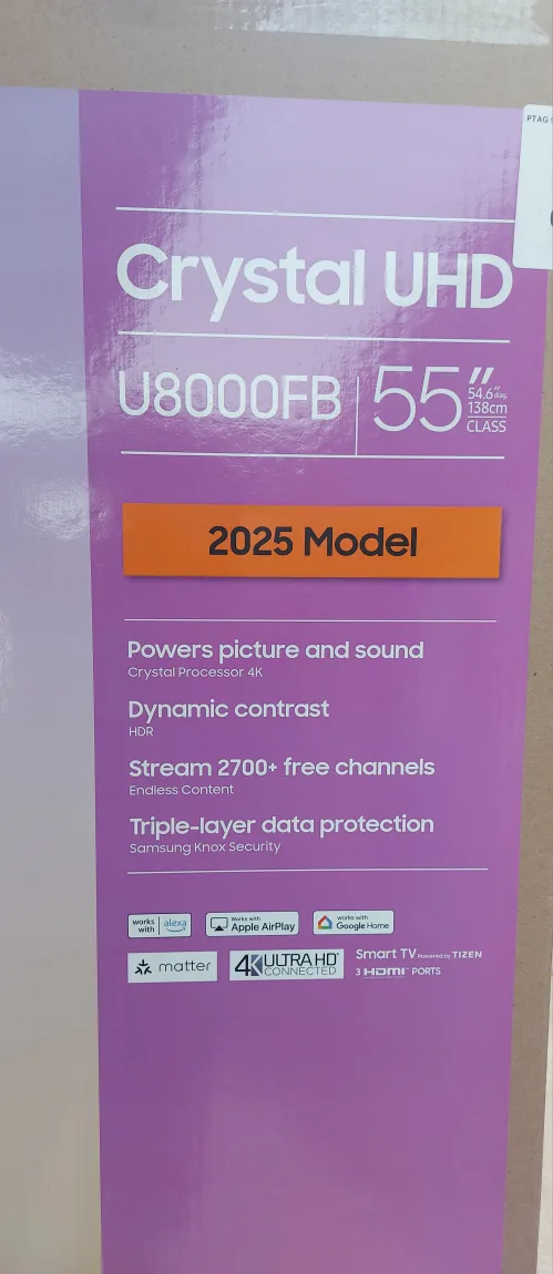 Samsung 55" 4K SMART  Crystal UHD TV image indicator(7)