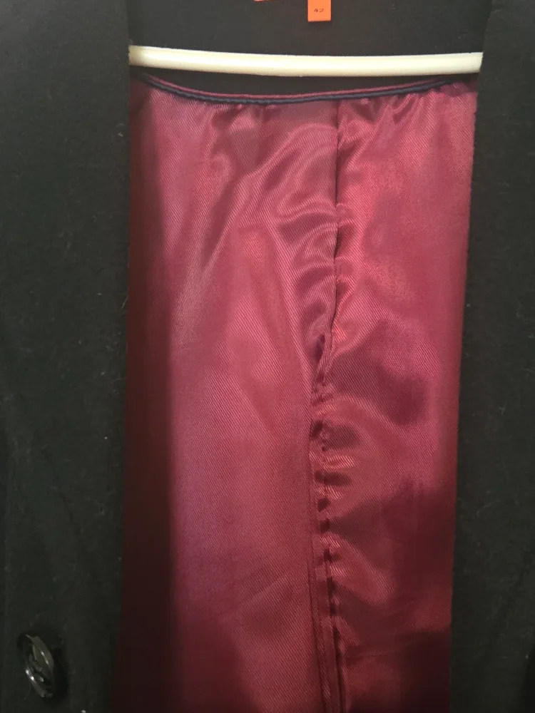 Jonathan Robert Black Wool Blend Coat Size 42 image indicator(3)