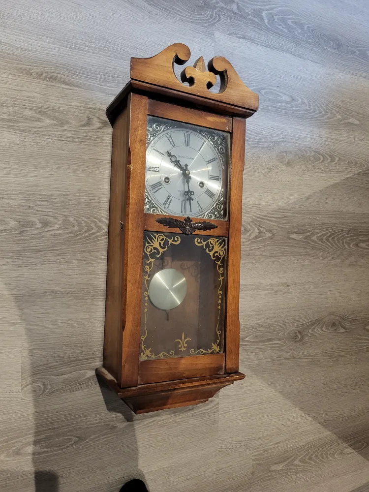 Vintage Wooden Pendulum Wall Clock thumbnail