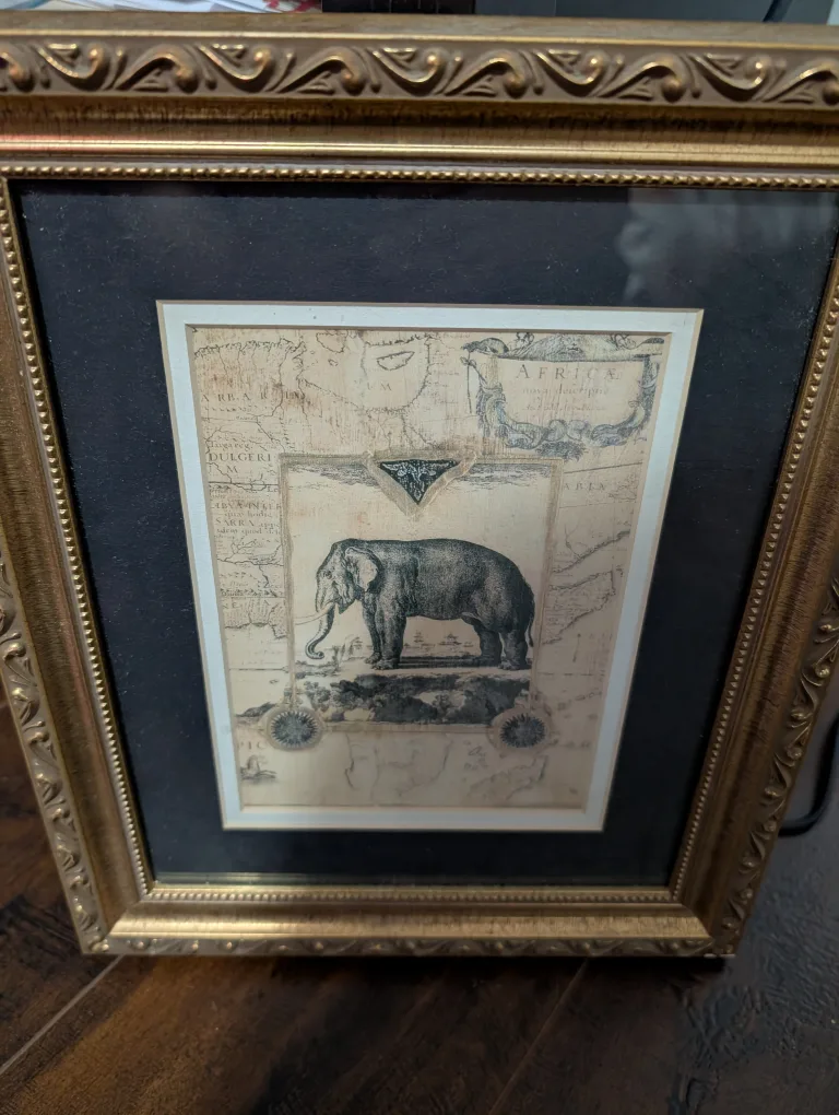 Framed Elephant Art thumbnail
