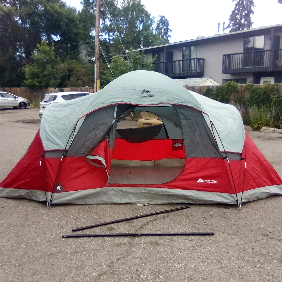 Ozark Trail 6-person Dome Tent - Red/Grey thumbnail