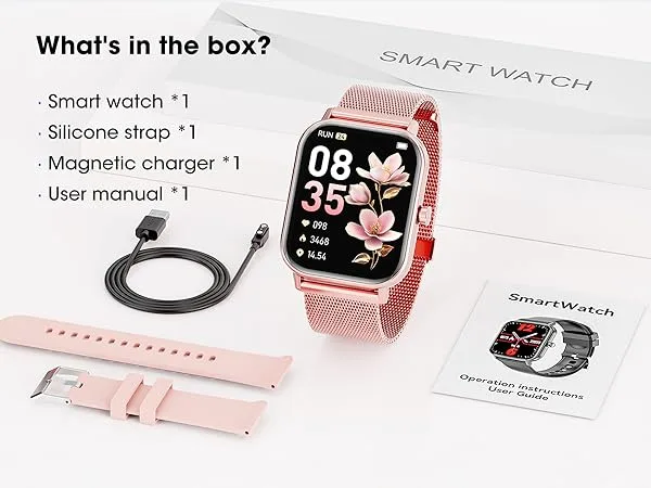 Rose Gold Smart Watch with Activity Tracker image indicator(2)