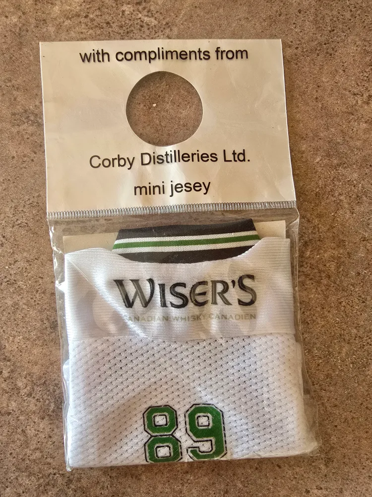 Wiser's Roughriders 89 championship Mini Jersey - New in Package thumbnail