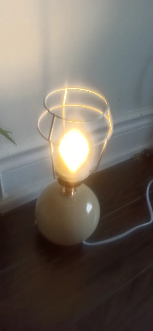 Beige Globe Table Lamp🍁 image indicator(2)