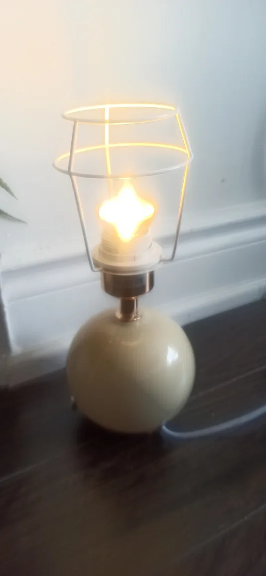 Beige Globe Table Lamp🍁 image indicator(3)
