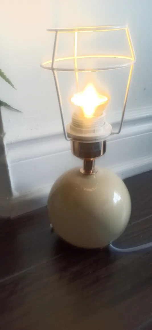 Beige Globe Table Lamp🍁 image indicator(4)