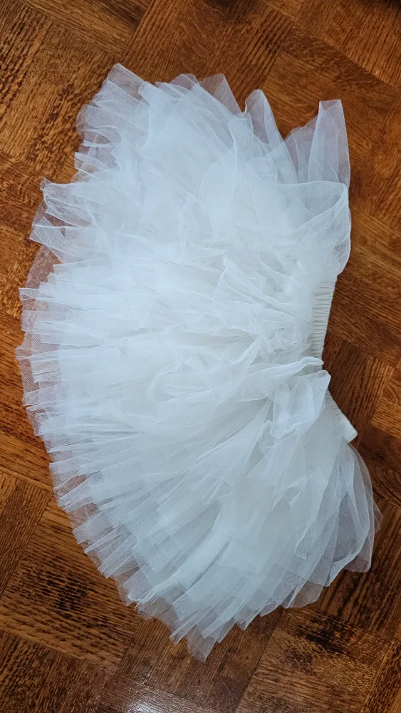 Tutu & Mini Heroes White Fleece Vest - Size 12-18 Months thumbnail