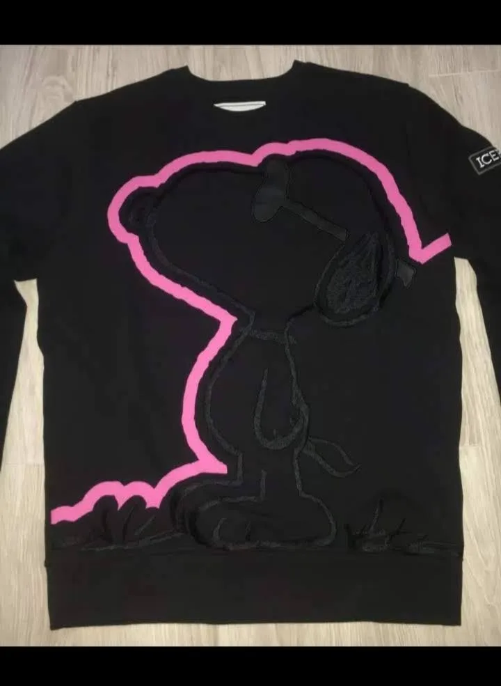 Iceberg x Peanuts Snoopy Black Sweatshirt thumbnail