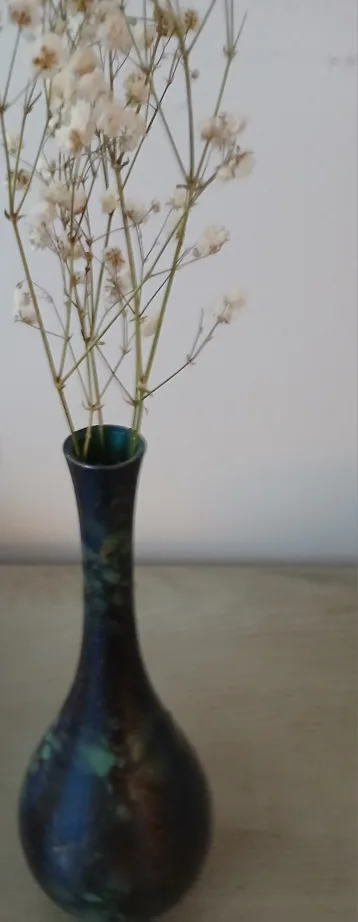 Decorative Blue and Green Glass Vase thumbnail