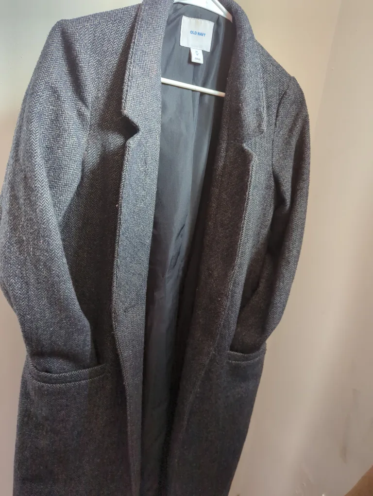 Old Navy Women's Herringbone Coat, Size S thumbnail