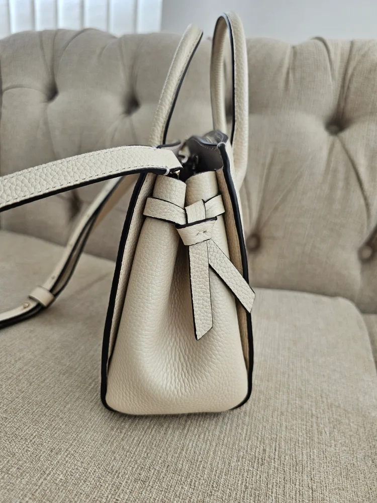 Authentic Kate Spade Cream Leather Satchel image indicator(4)