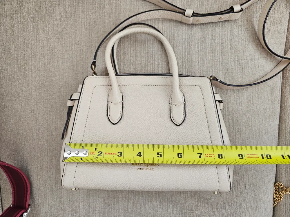 Authentic Kate Spade Cream Leather Satchel image indicator(7)