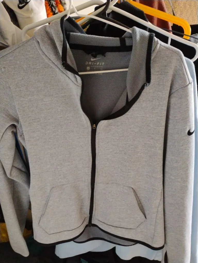 Nike Dri-FIT Grey Full Zip Hoodie thumbnail