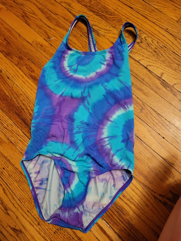 sz 10 girls Speedo one piece Swimsuit thumbnail