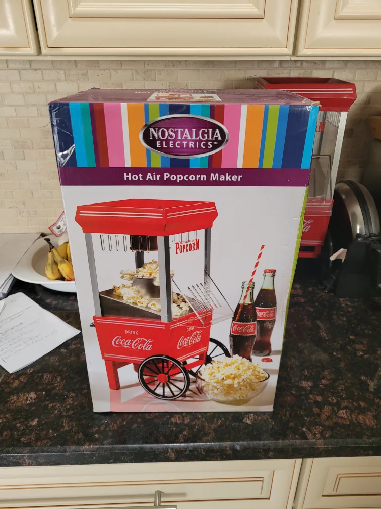 Nostalgia Electrics Coca-Cola Hot Air Popcorn Maker thumbnail