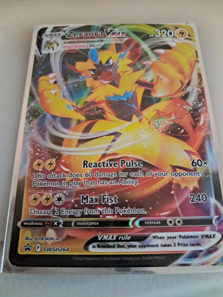 Zeraora VMAX Pokemon Card thumbnail