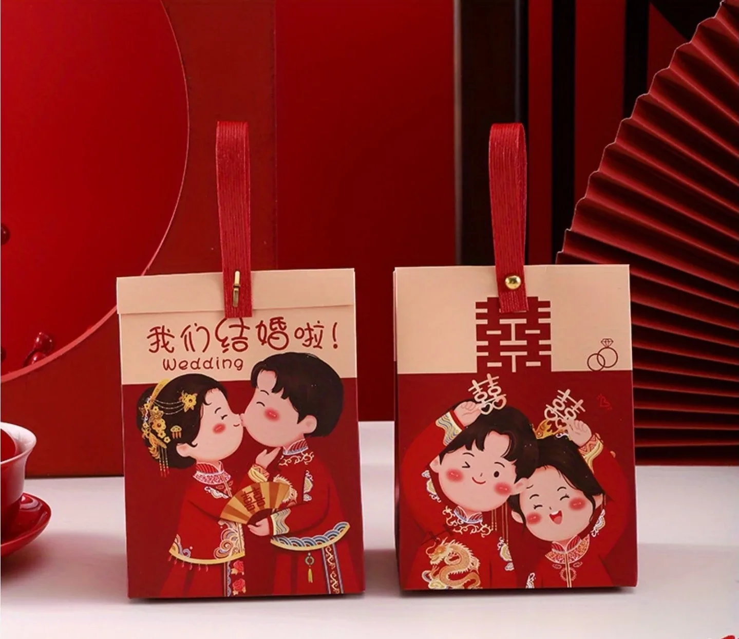 Chinese Wedding Party Favor Boxes thumbnail