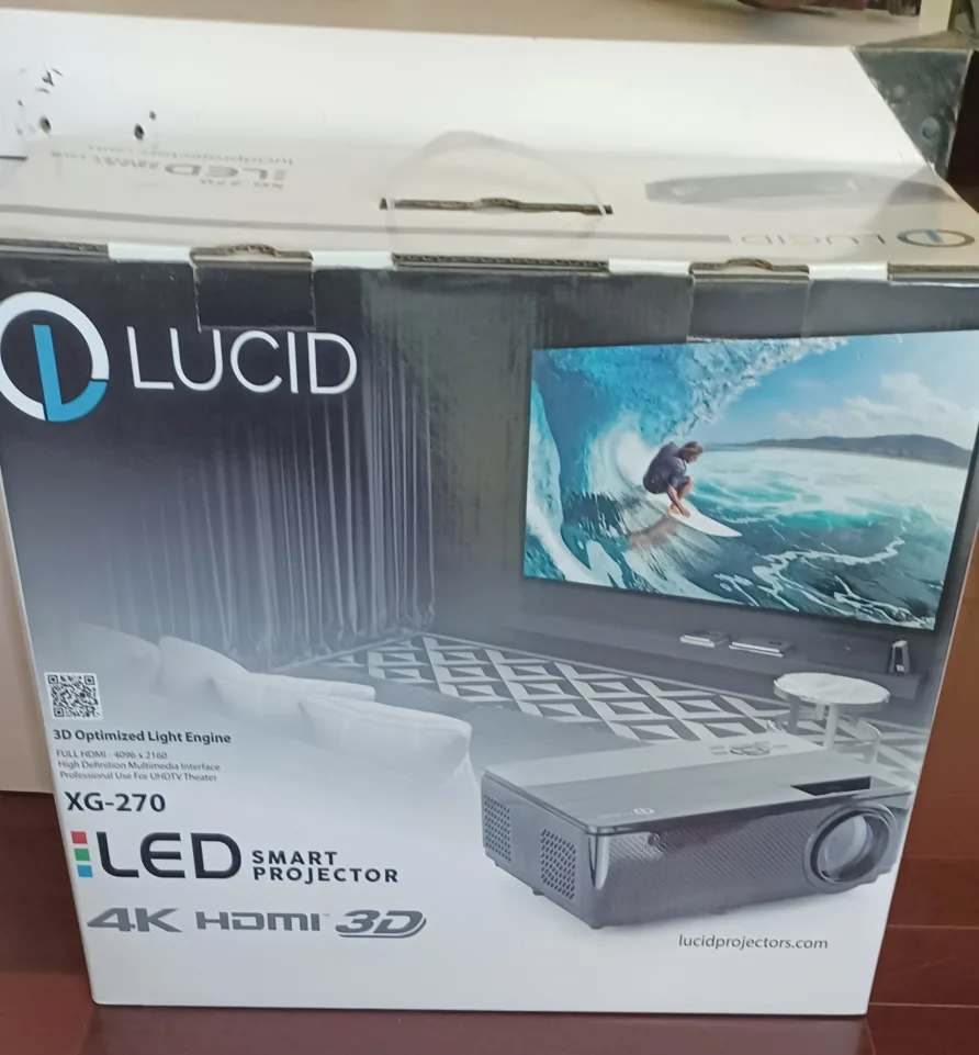 Lucid XG-270 LED Smart Projector - 4K HDMI 3D thumbnail