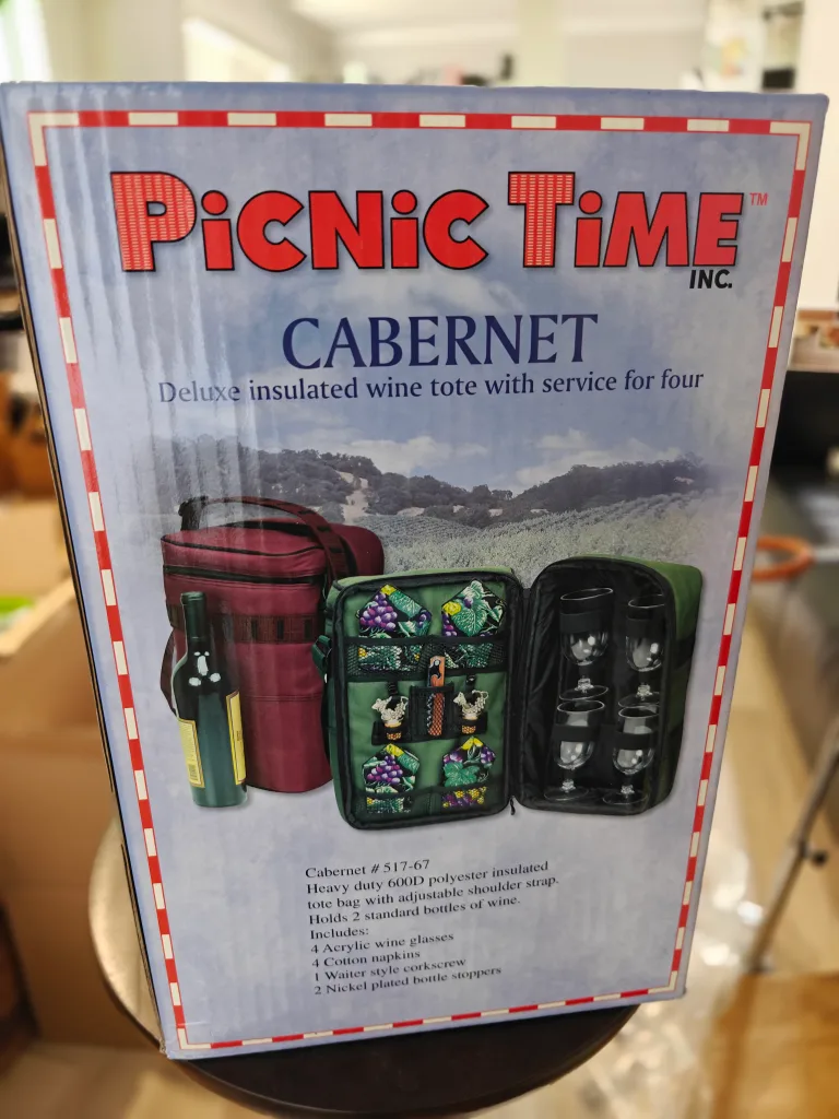 Picnic Time Cabernet Wine Tote - NEW thumbnail